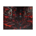 Dark Red Dungeon Puzzle — Gothic Horror Jigsaw (110/252/520/1014 pcs)