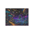 Cosmic Mushroom Realm Puzzle — Fantasy Space Landscape Jigsaw (252–1000 pcs)