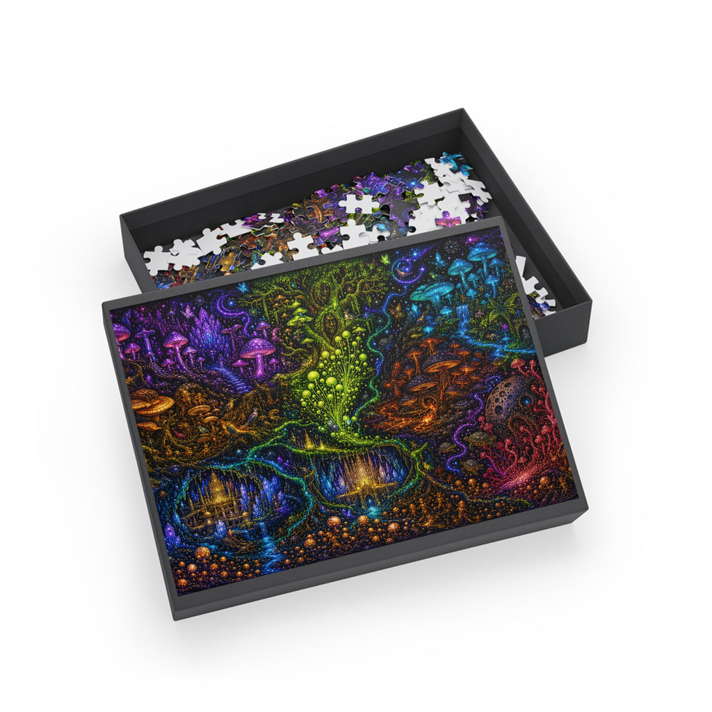 Colorful Abstract Galaxy Jigsaw Puzzle — 96/252/500/1000-Piece Brain Teaser