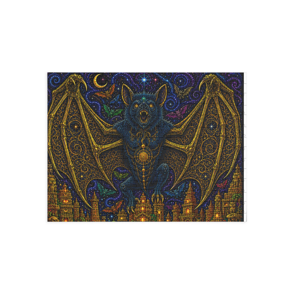 Mystic Bat Nightscape Puzzle