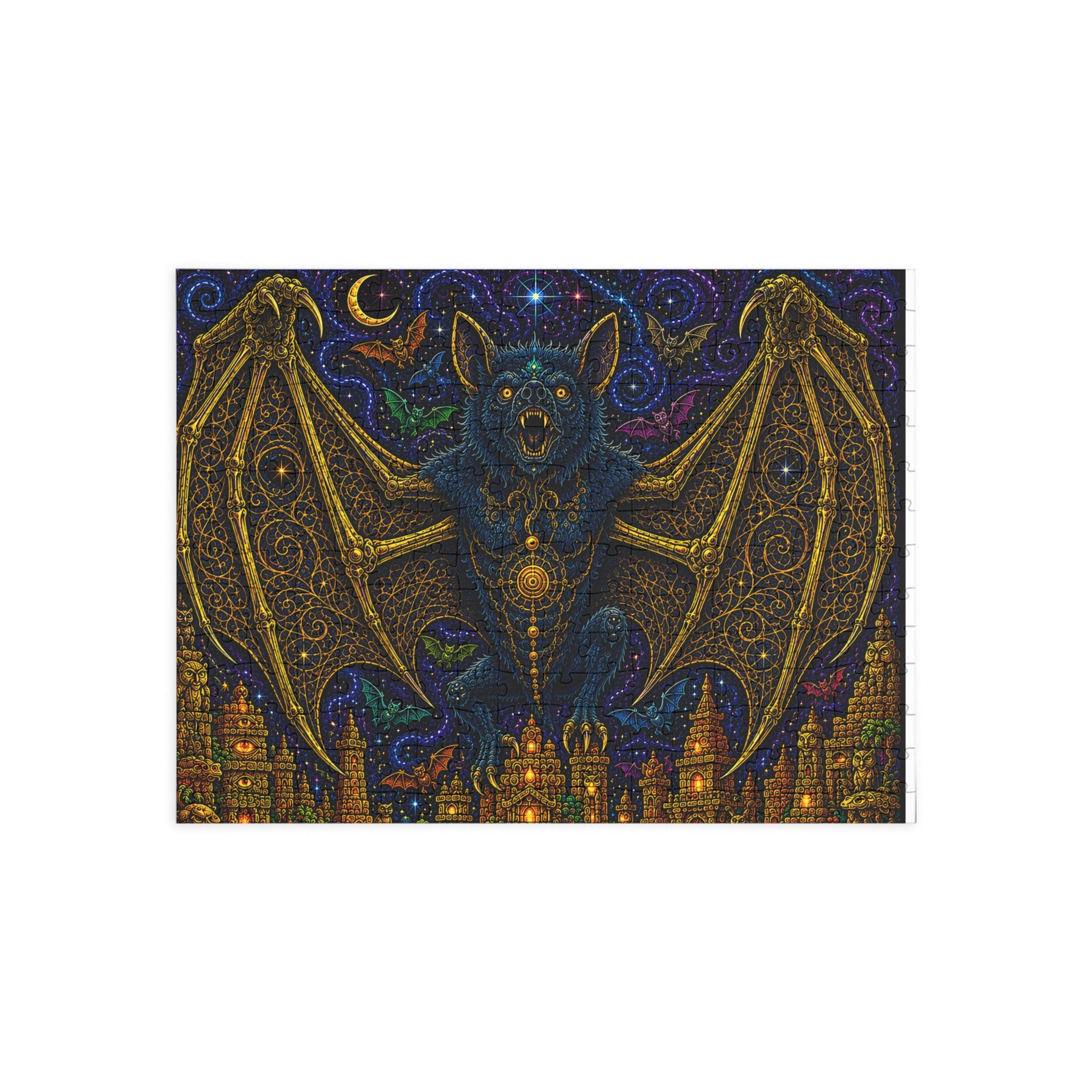 Mystic Bat Nightscape Puzzle