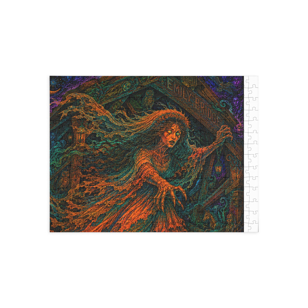 Haunted Bride Jigsaw Puzzle — Spooky Ghostly Artwork (96/252/500/1000 pcs)