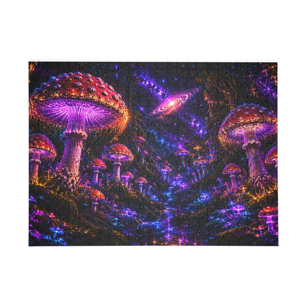 Mystical Mushroom Galaxy Puzzle — Psychedelic Space Jigsaw (252, 500, 1000 pcs)