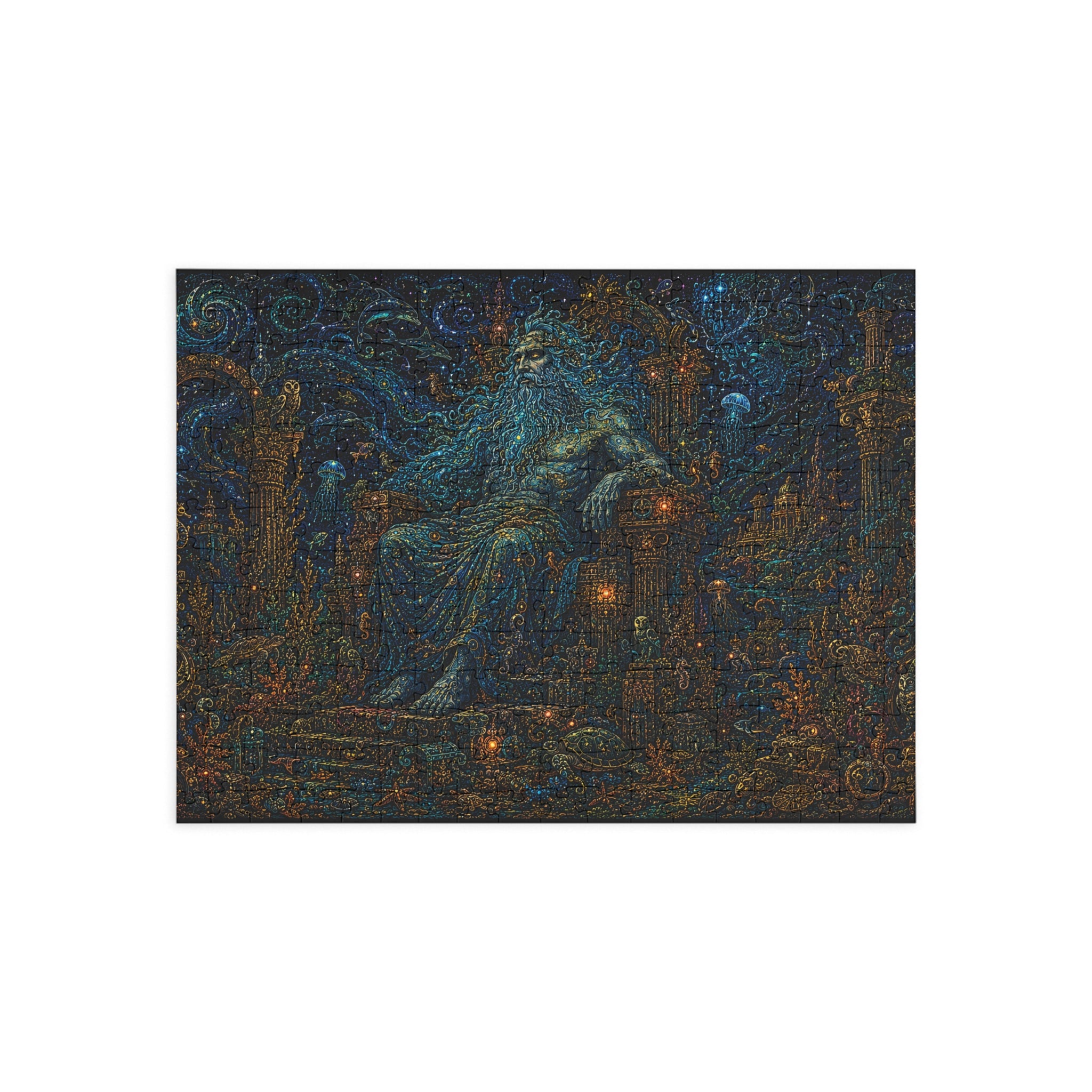Mystic Sea God Jigsaw Puzzle — Mythic Ocean Fantasy Puzzle (96/252/500/1000 pcs)
