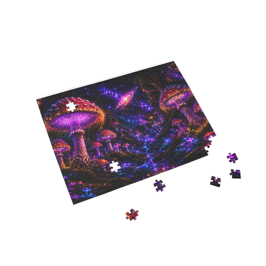 Mystical Mushroom Galaxy Puzzle — Psychedelic Space Jigsaw (96–1000 pcs)