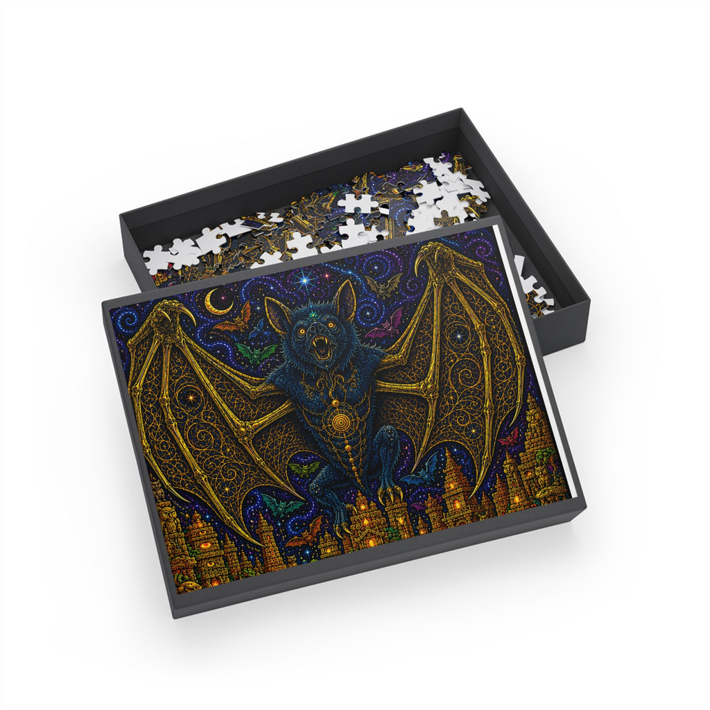 Mystic Bat Nightscape Puzzle