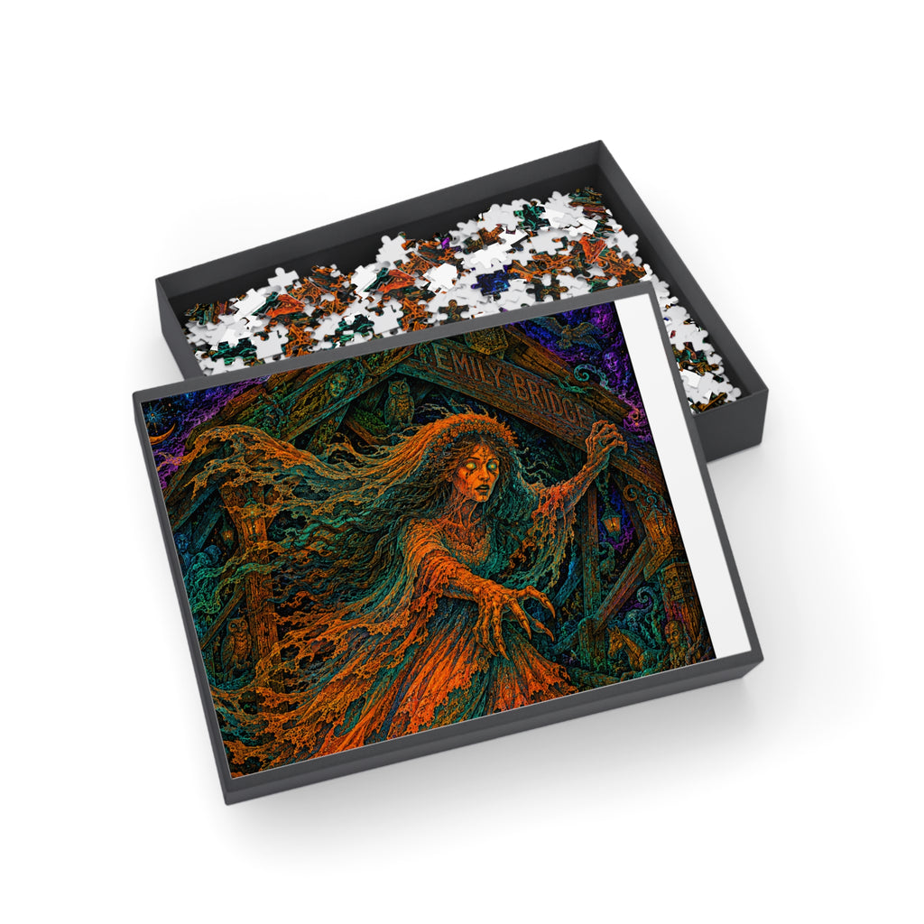 Haunted Bride Jigsaw Puzzle — Spooky Ghostly Artwork (96/252/500/1000 pcs)