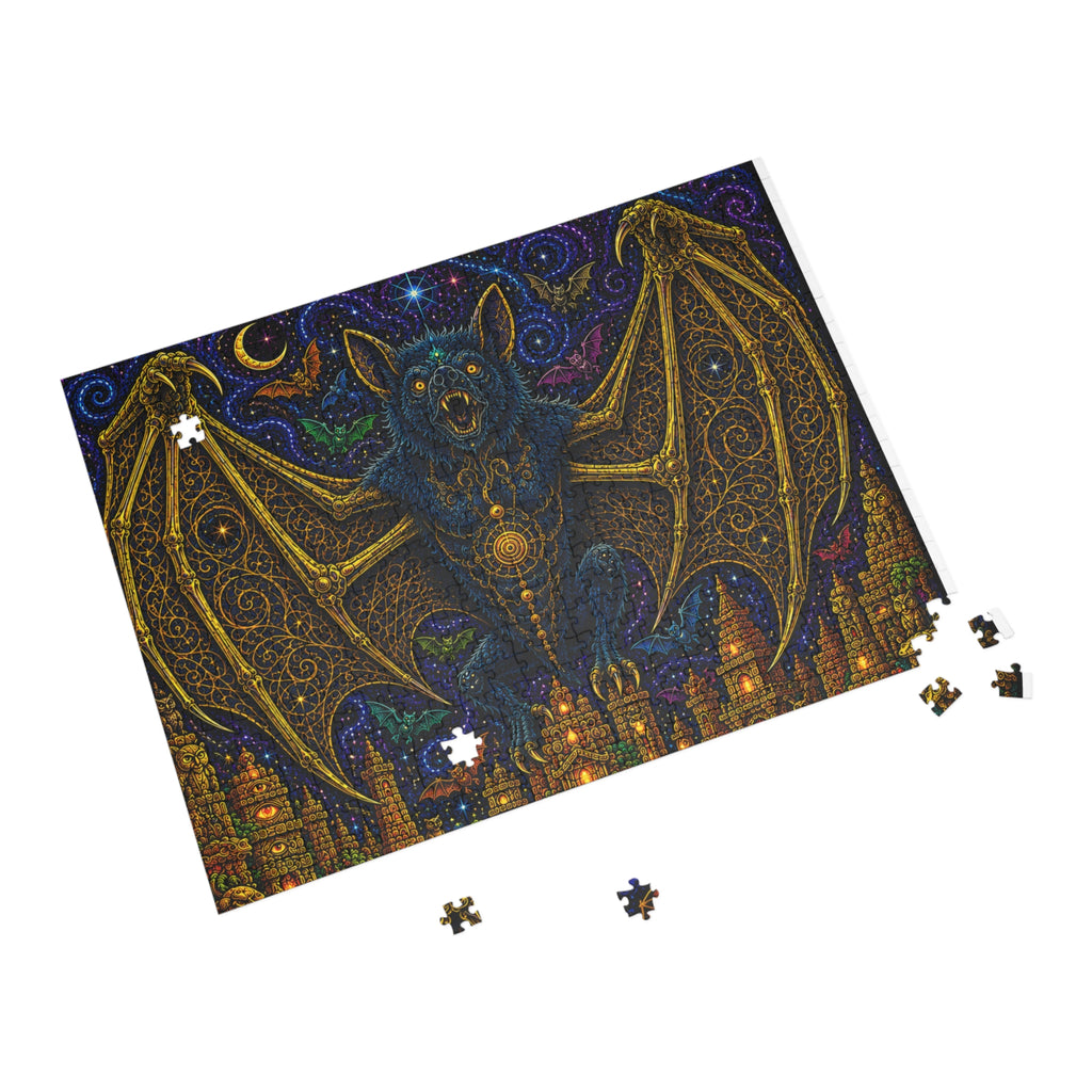 Mystic Bat Nightscape Puzzle