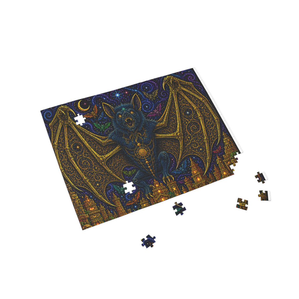 Mystic Bat Nightscape Puzzle