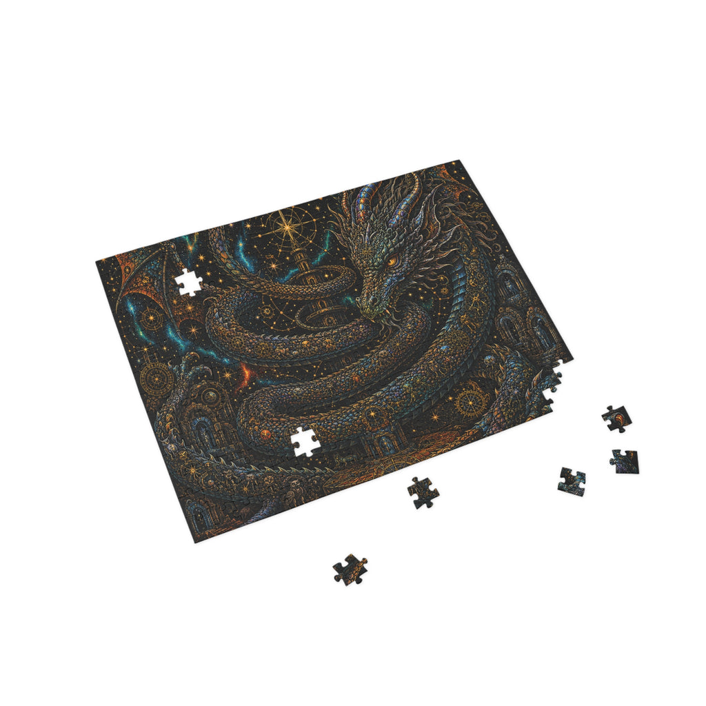 Mystic Dragon Constellation Puzzle — Fantasy Art Jigsaw (96–1000 pcs)