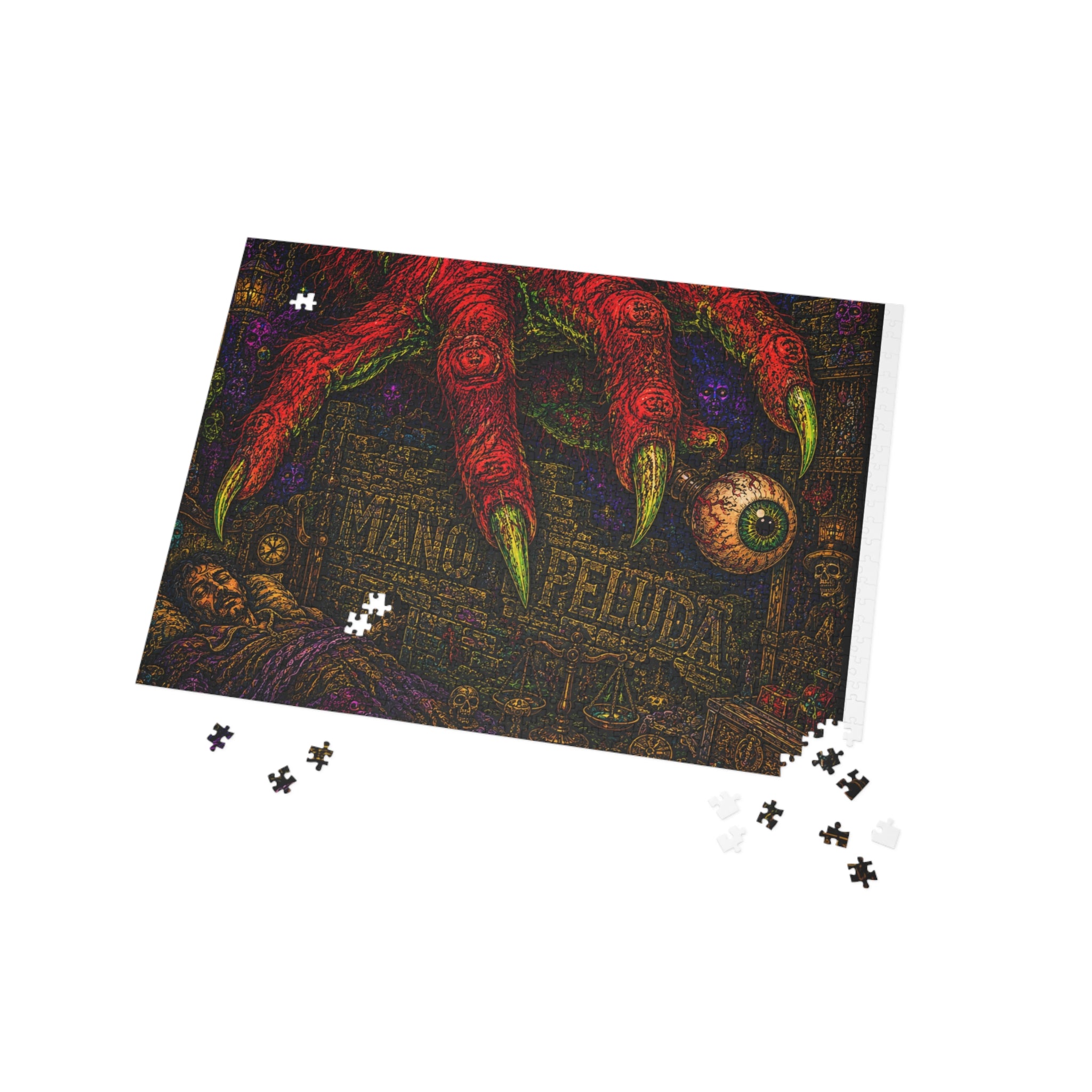 Horror Claw Eye Jigsaw Puzzle — Spooky Gothic 252/500/1000-Piece