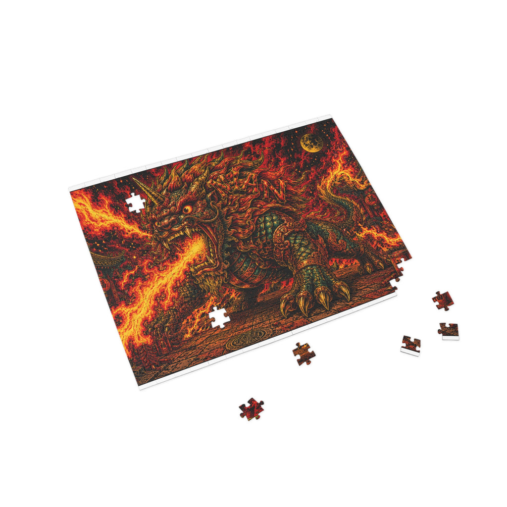 Dragon Fire Jigsaw Puzzle — Challenging Fantasy Puzzle (252/500/1000 pcs)