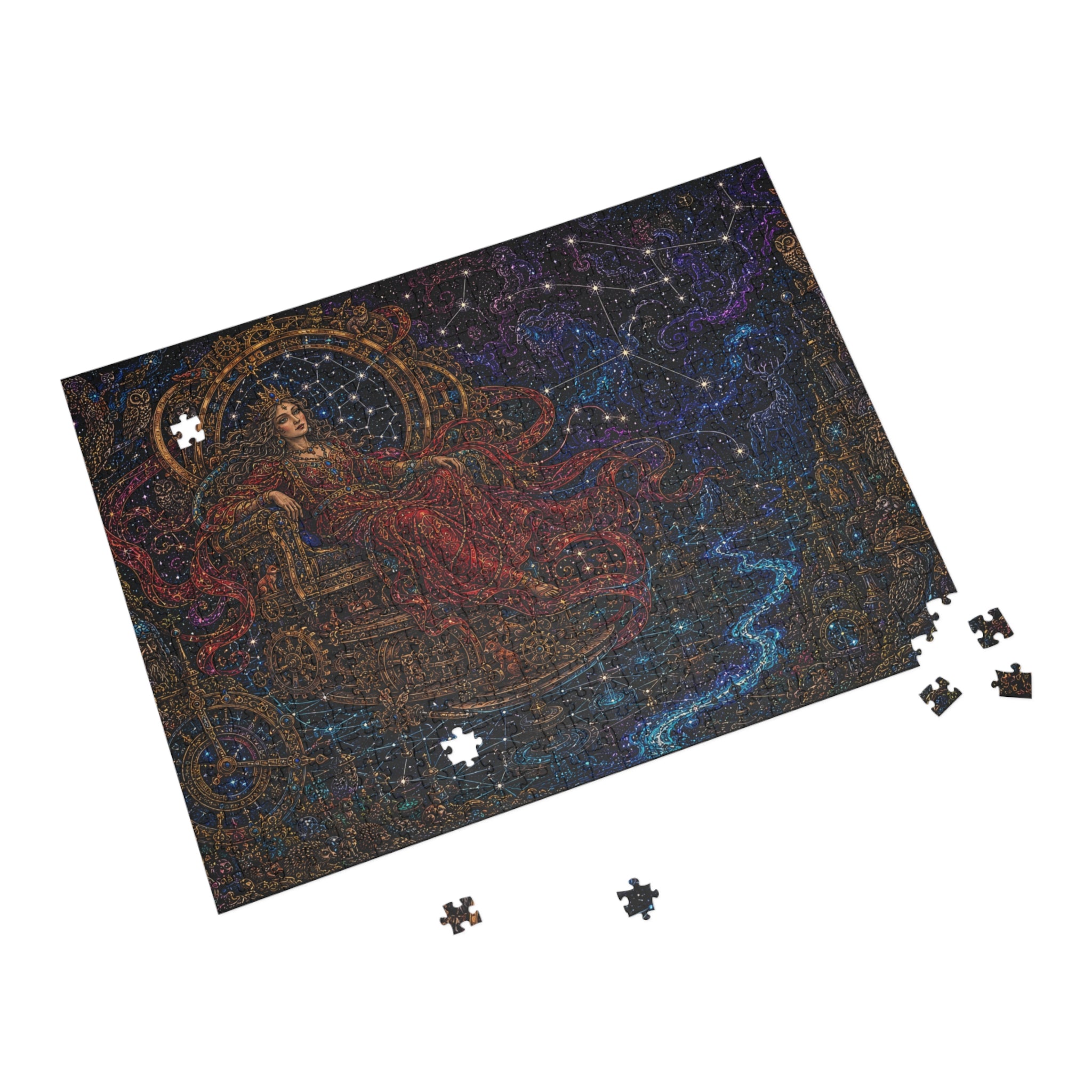 Cosmic Queen Jigsaw Puzzle — Fantasy Art 96/252/500/1000 Piece