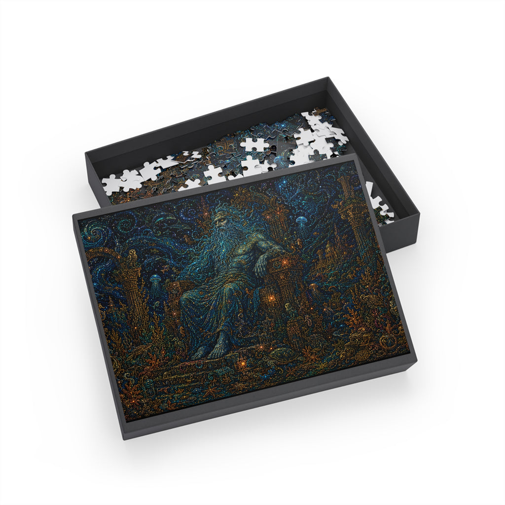 Mystic Sea God Jigsaw Puzzle — Mythic Ocean Fantasy Puzzle (96/252/500/1000 pcs)