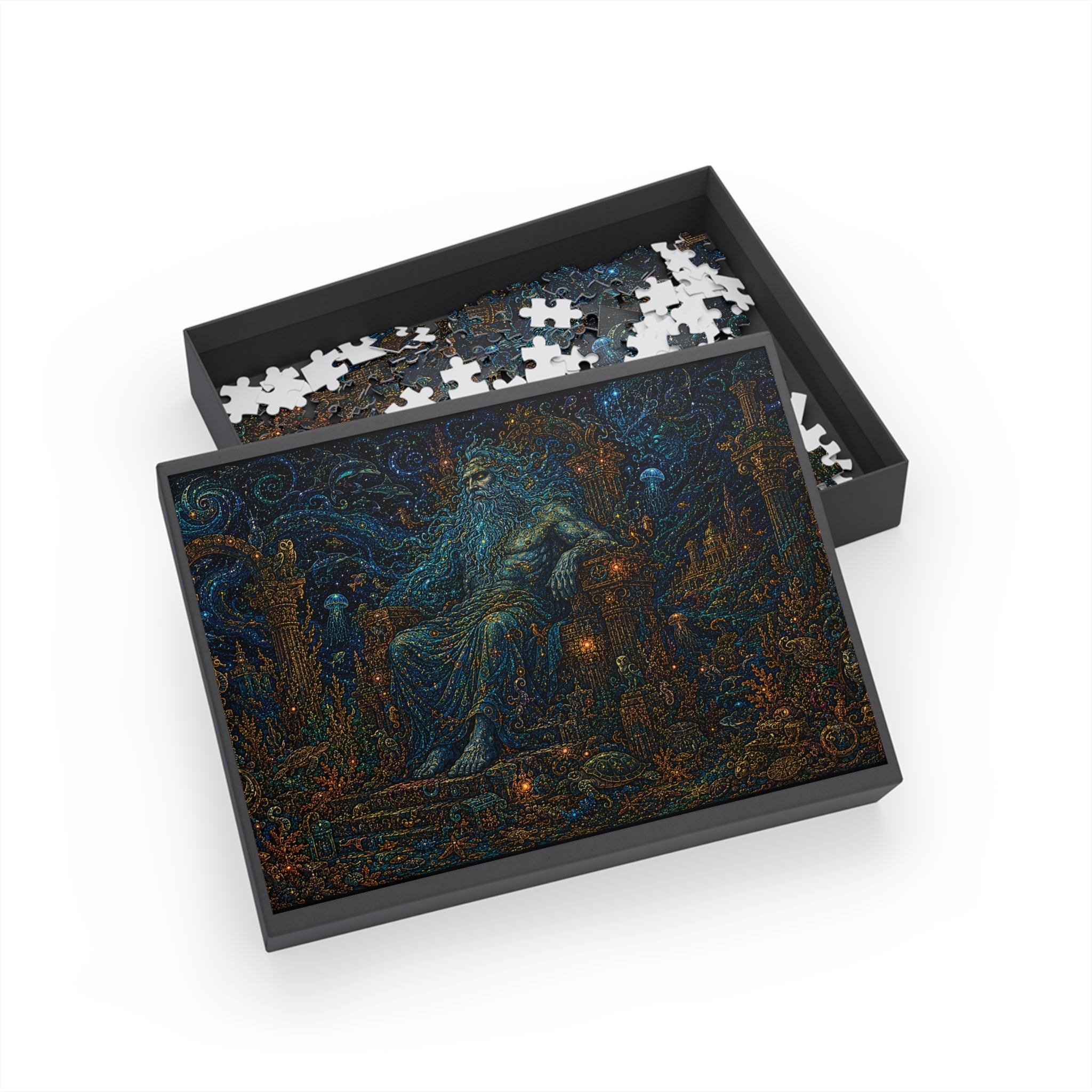 Mystic Sea God Jigsaw Puzzle — Mythic Ocean Fantasy Puzzle (96/252/500/1000 pcs)