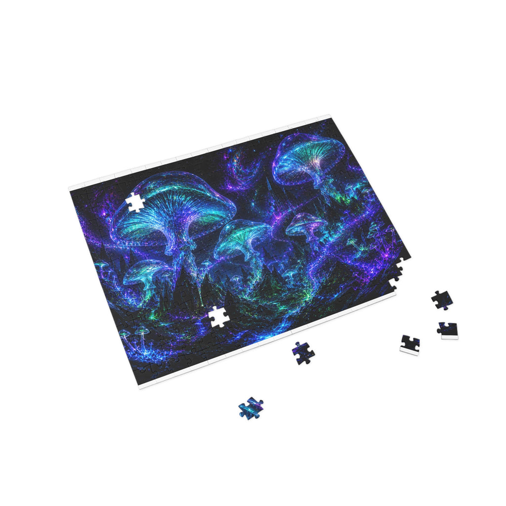 Jellyfish Nebula Puzzle — Glow-Ink Cosmic Mushroom Jigsaw (252-500–1000 pcs)