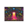 UFO Abduction Puzzle - Neon Cosmic Spaceship Jigsaw (96/252/500/1000 pcs)
