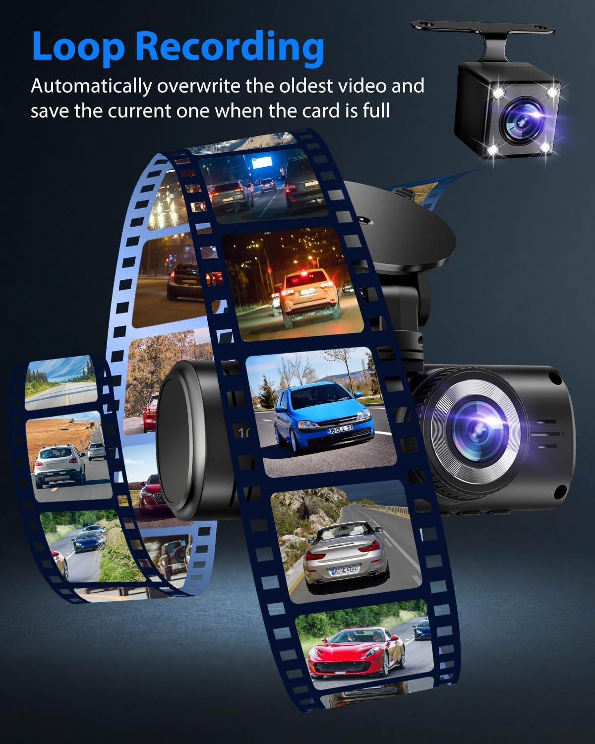 4K WiFi Dash Cam with GPS & Night Vision