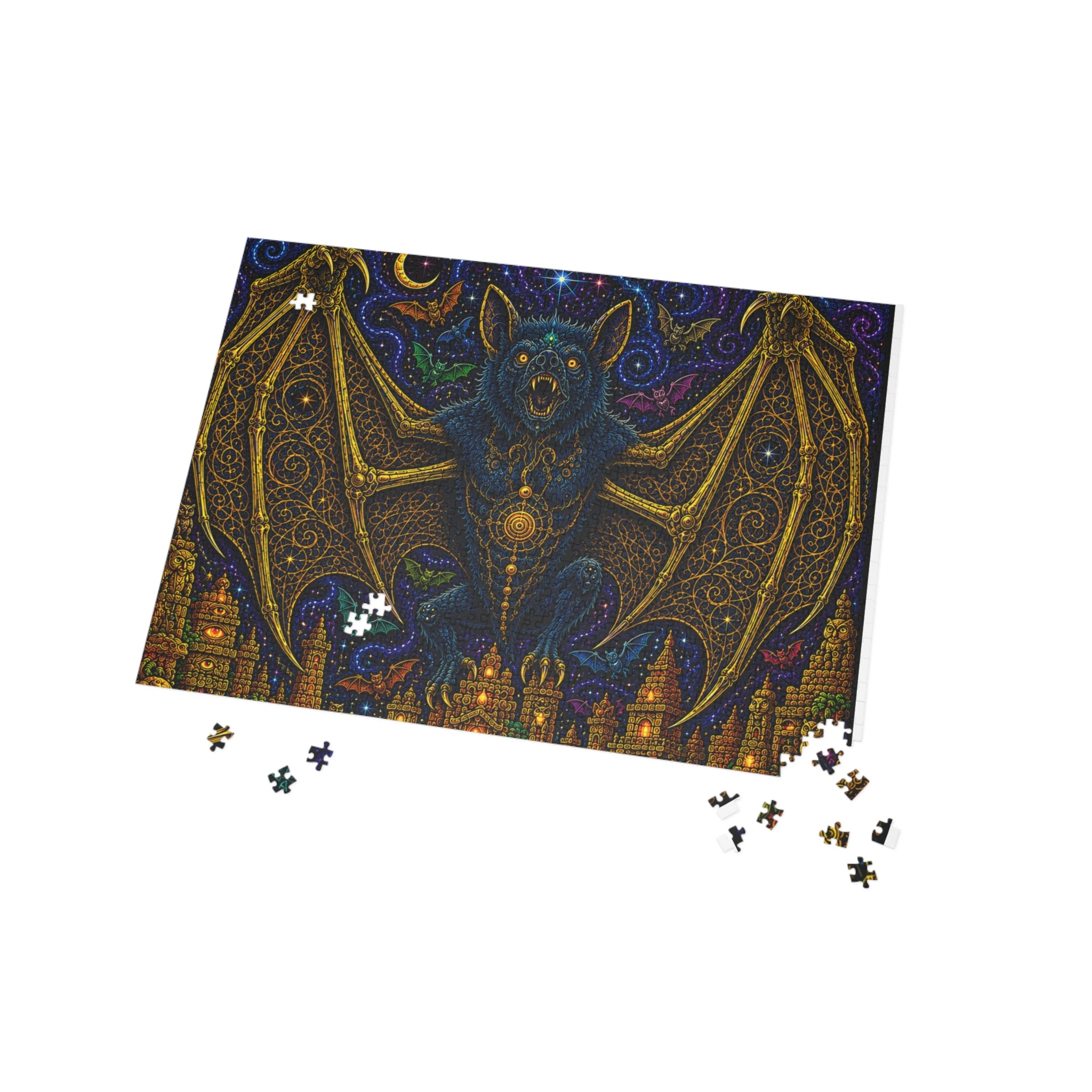 Mystic Bat Nightscape Puzzle