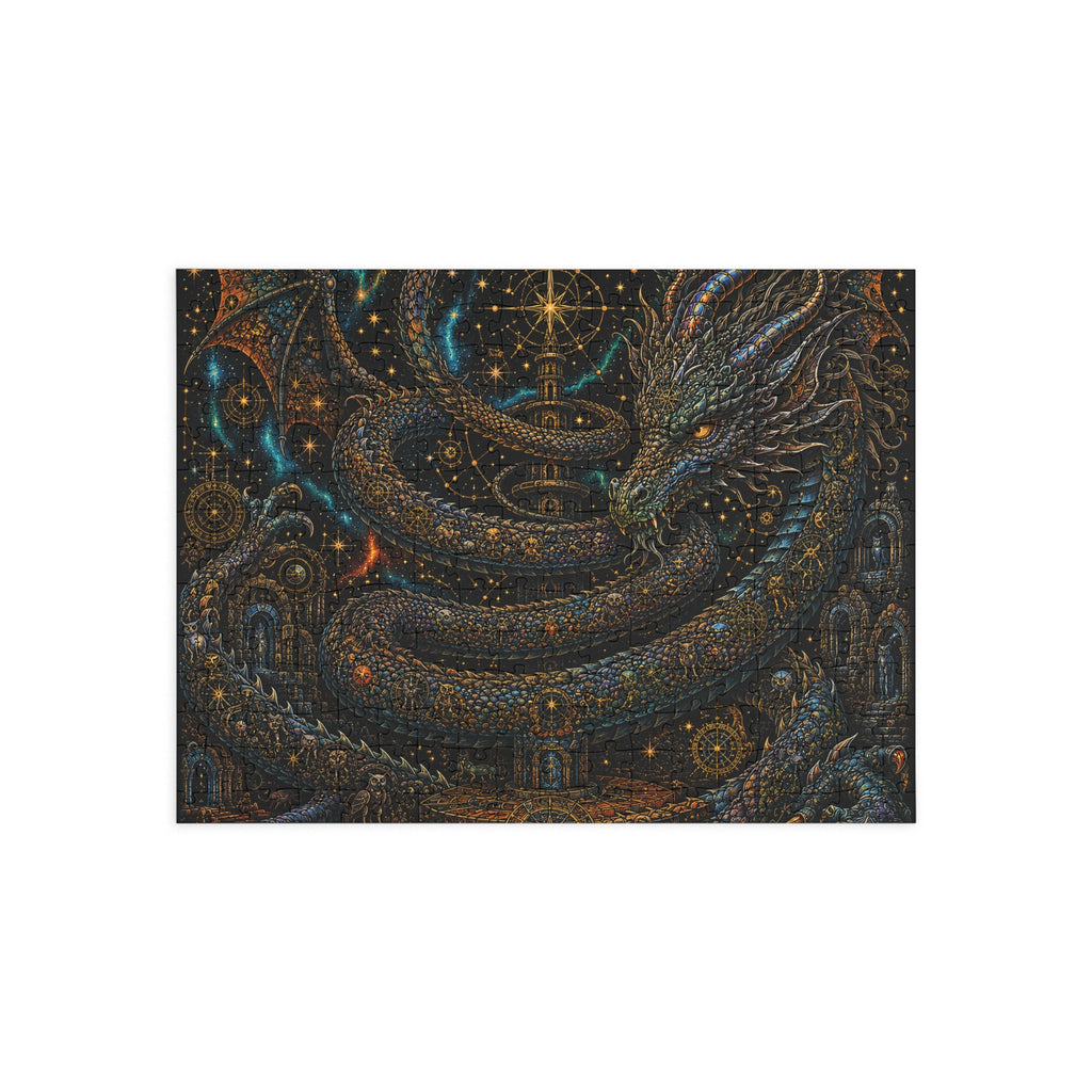Mystic Dragon Constellation Puzzle — Fantasy Art Jigsaw (96–1000 pcs)