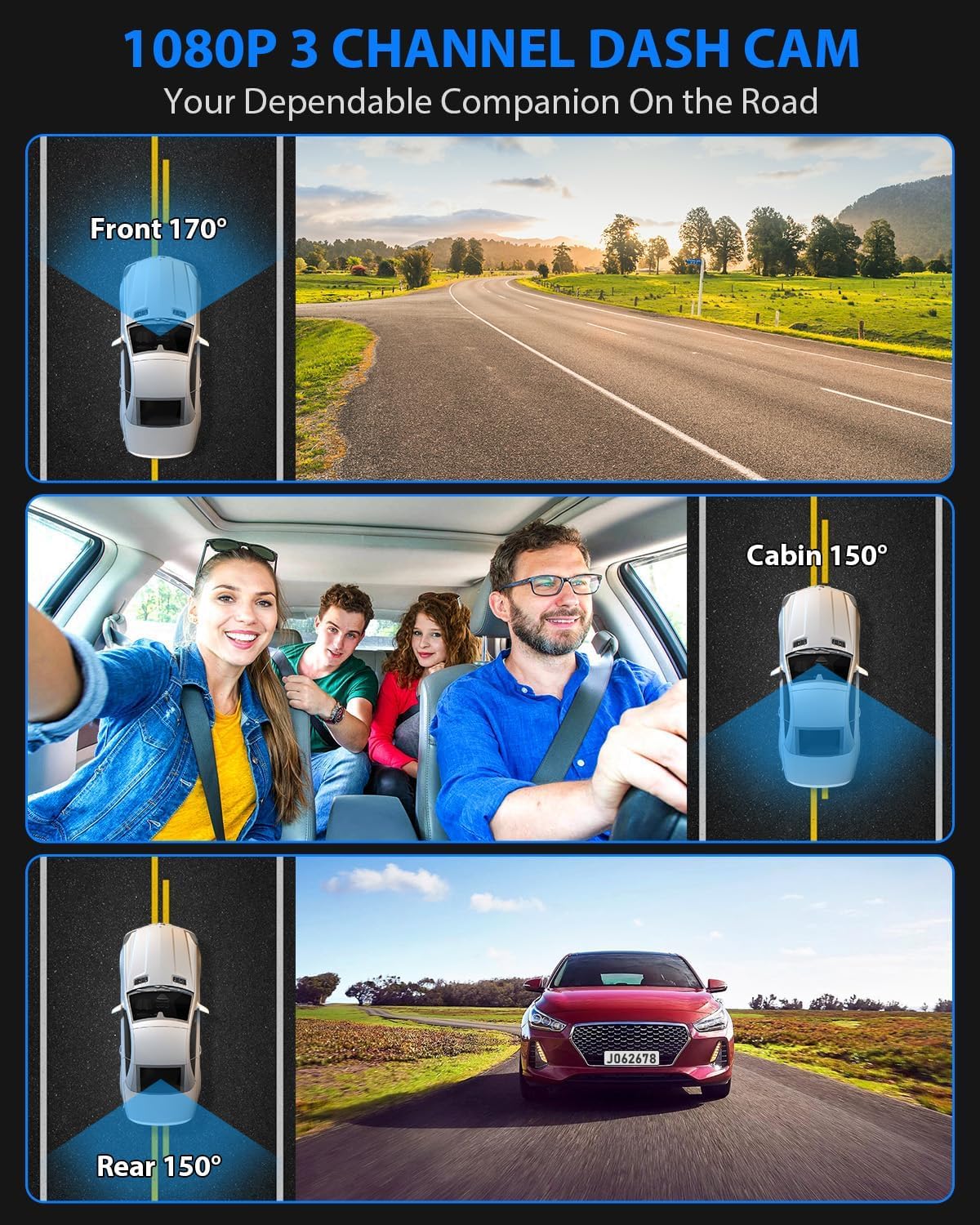 4K WiFi Dash Cam with GPS & Night Vision