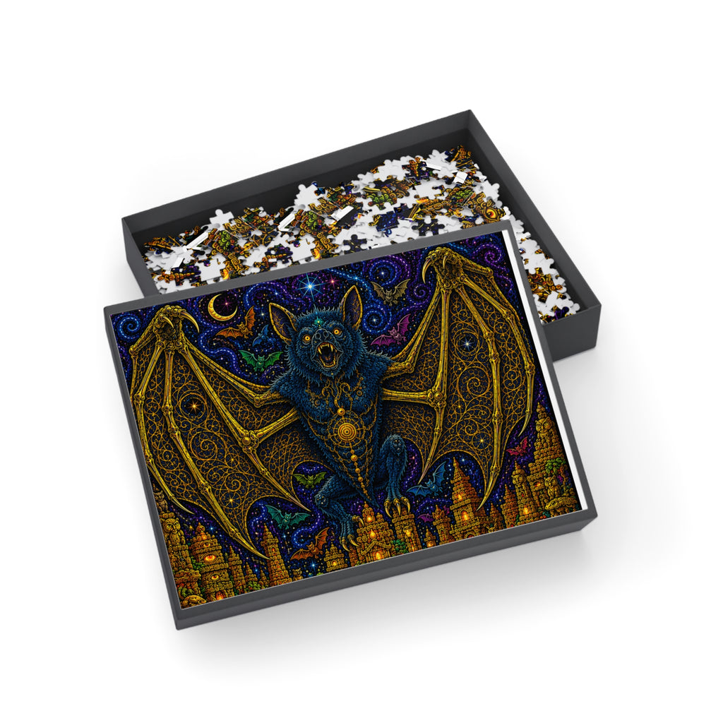 Mystic Bat Nightscape Puzzle