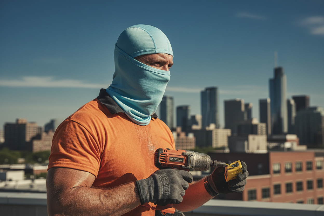 UPF 50+ Summer Cooling Balaclava — Full Head & Neck Sun Protection
