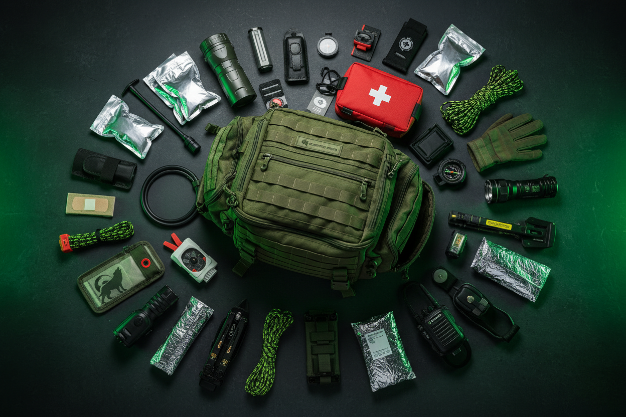 Bug Out Bag Flat Lay