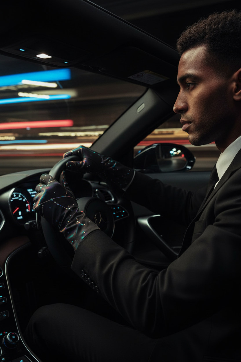 Constellation Gloves — Man Driving