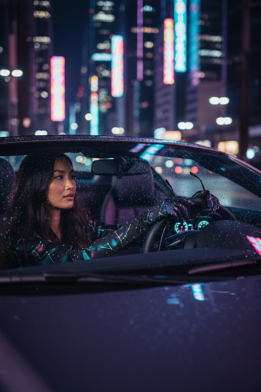 Constellation Gloves — Woman Driving