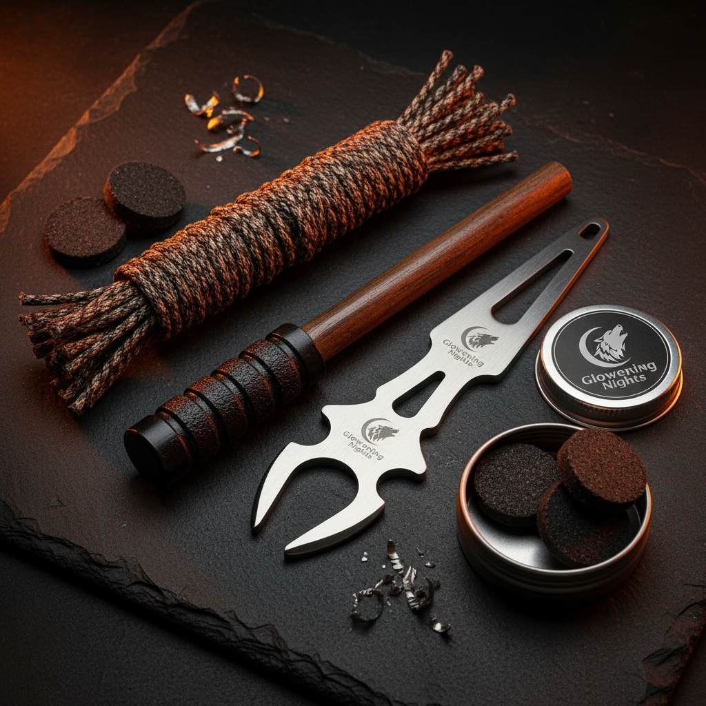 Heavy Duty Survival Fire Starter Kit — Waterproof, Easy-Grip, All-Weather