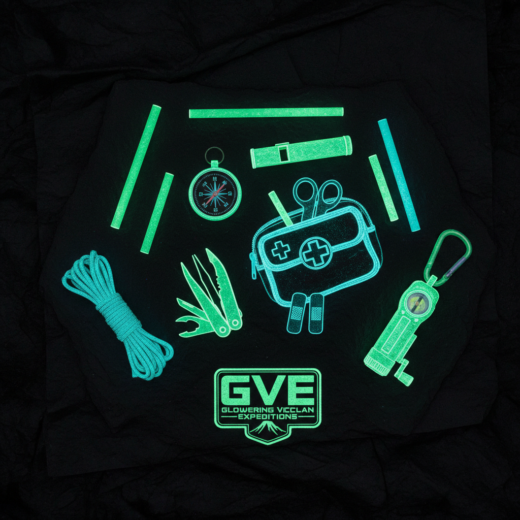 Flat Lay Glowing Kit