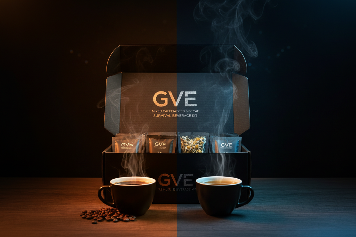 Mixed Caffeinated & Decaf 72-Hour Survival Beverage Kit