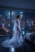 Lunar Veil Gown — Somnus Aegis Sleeper Series