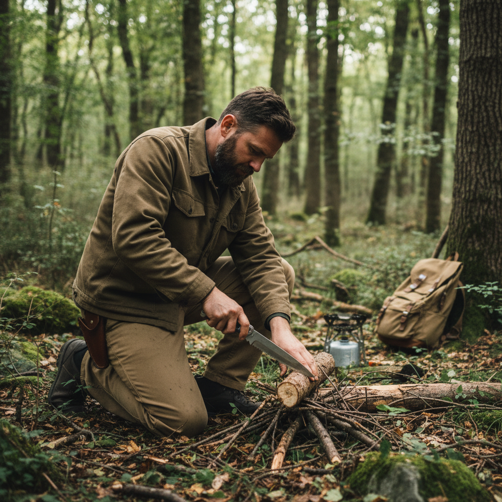 Man in Forest