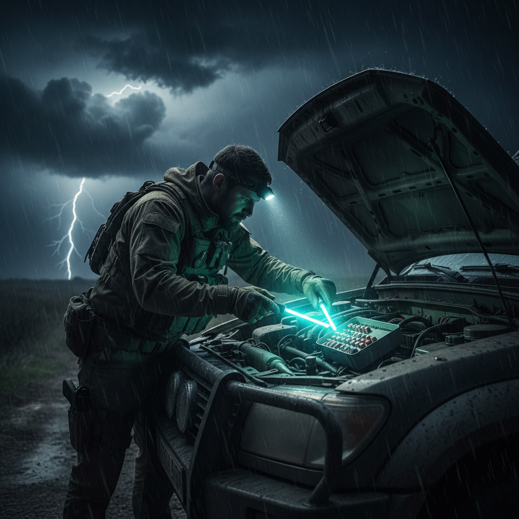 Under Hood Night Scene