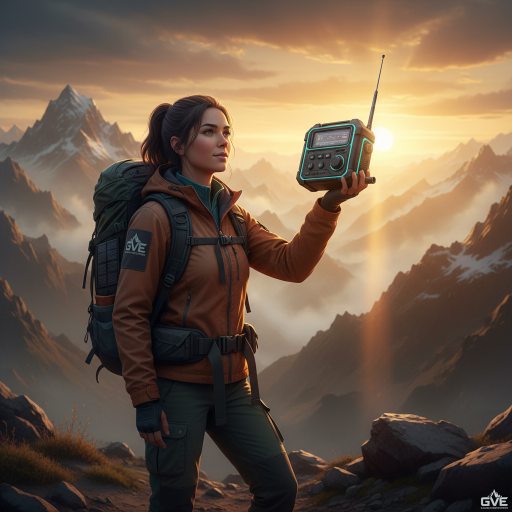 Woman Hiker Scene